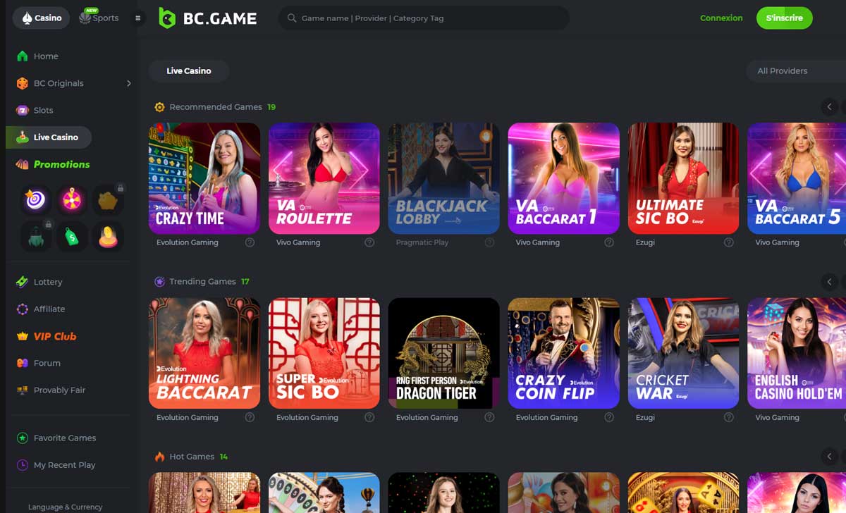 bcgame casino en ligne