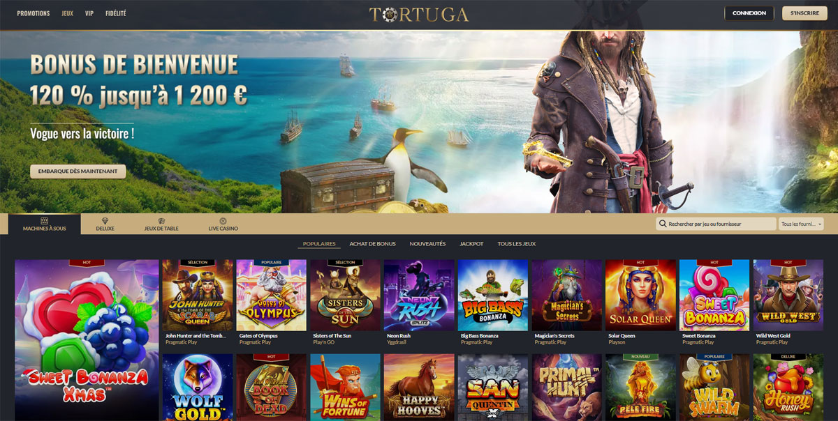 Tortuga Jeux de Casino