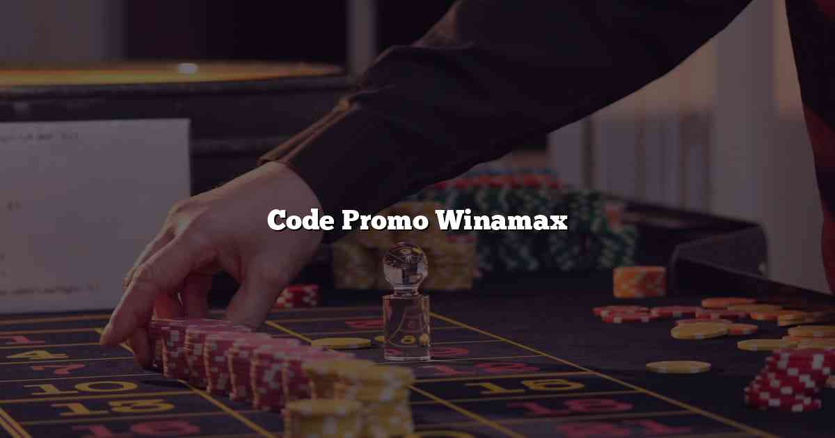 Code Promo Winamax
